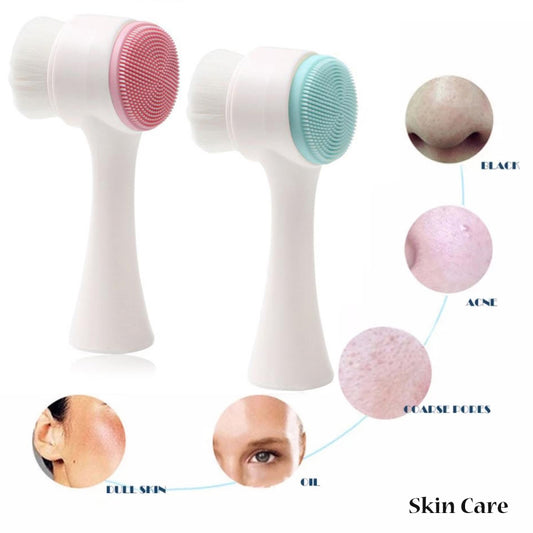 Double-sided Silicone Face Cleansing Brush